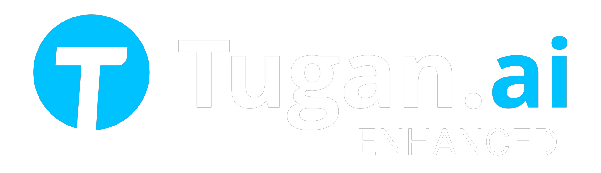 Tugan.ai Full logo (dark backgrounds)